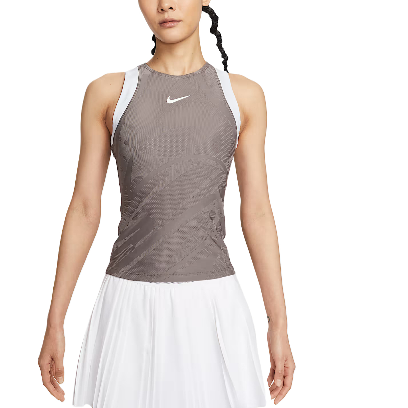 Nike SLAM DRI FIT SS25 Sport Vests Women’s Cave Stone Soccer Ball Gray White