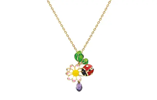 DIOR Diorette 18K Gold Necklaces Women's Multicolor