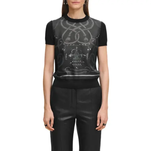 HERMES Cashmere Sweater Women's Black