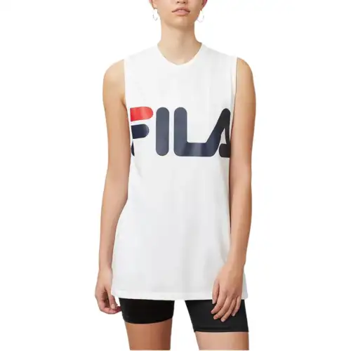 FILA T Shirts Unisex White Crew Neck Moderate Straight Fit