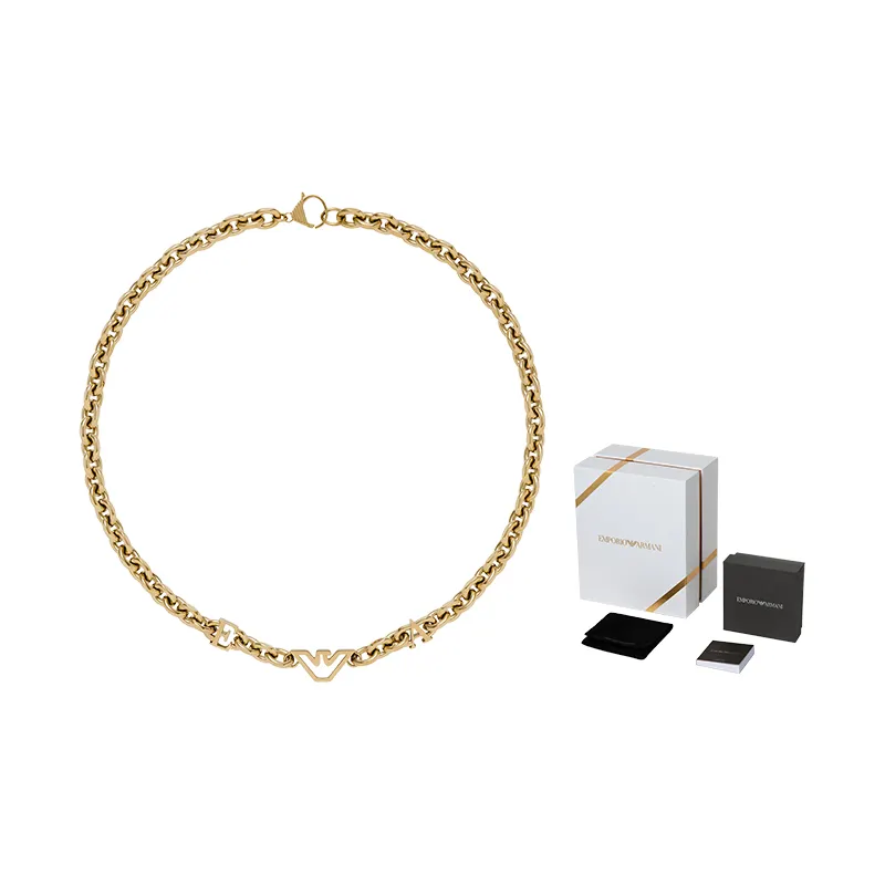 EMPORIO ARMANI Armani, golden trend necklace stainless steel