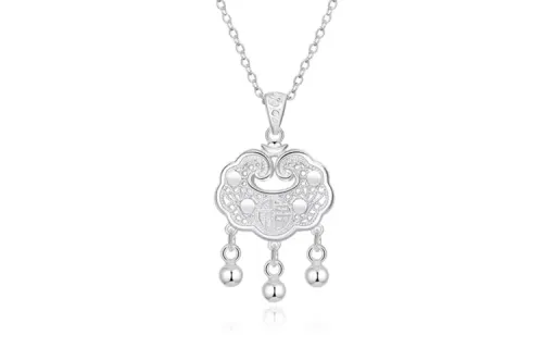 KING TAI SANG 925 Sterling Silver 999 Fine Silver Necklaces Women's