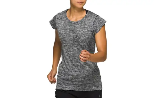 Asics Race Seamless Short Sleeve Top T Shirt Women's Gray