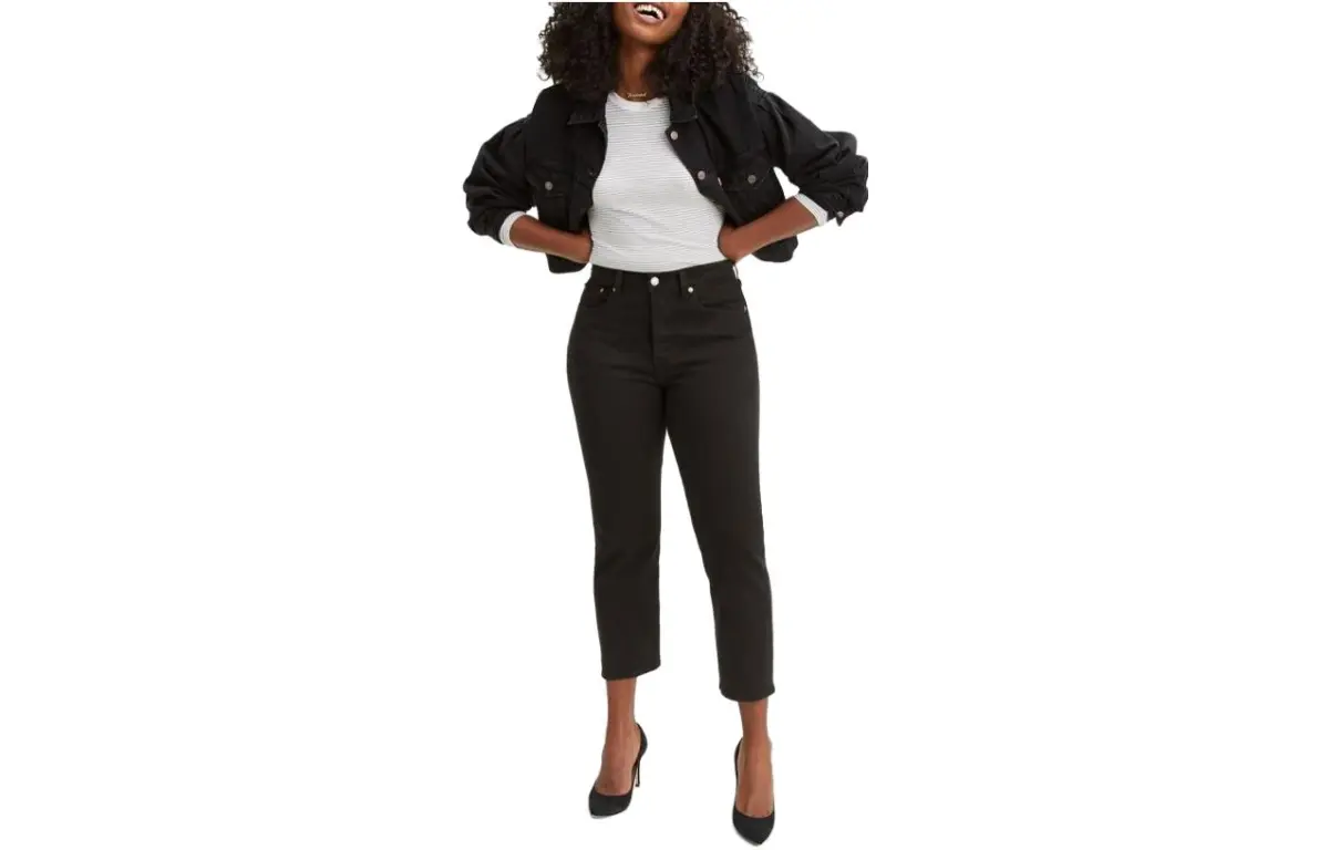 Levi's Jeans Women's Black Moderate Straight Fit Pants