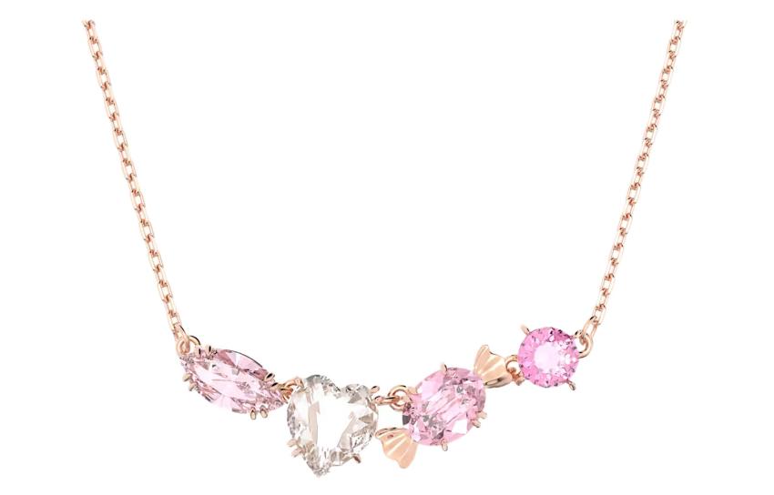 Женское колье Swarovski Gema 520 (розовое)