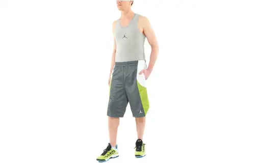 Jordan Durasheen Basketball Sports Shorts Men's Gray Moderate