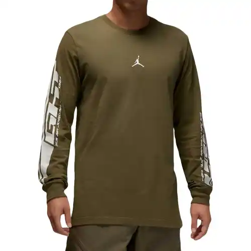 Jordan MVP T Shirts Men's Green Crew Neck Moderate