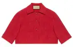 GUCCI Shirts Women's Red Lapel Moderate Other