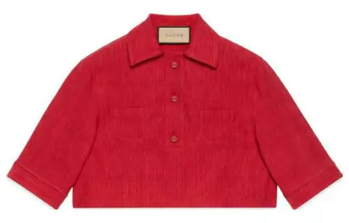 GUCCI Shirts Women's Red Lapel Moderate Other