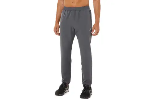 ASICS Knitted Sweatpants Men's Gray Moderate Cuffed Pants