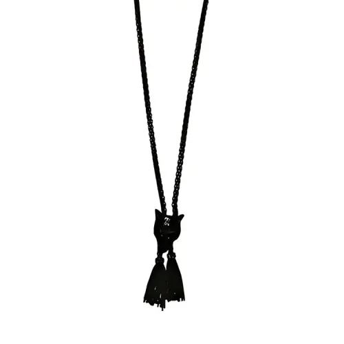 GUCCI Necklaces Women's Black