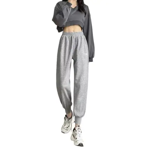 Li Ning Knitted Sweatpants Women's Heather Gray