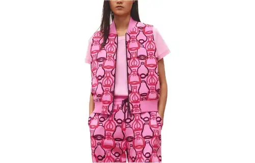 HERMES Vests Women's Pink Moderate