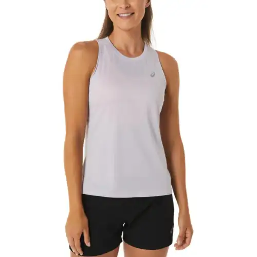 Asics SILVER TANK Sport Vests Women's Gray Purple