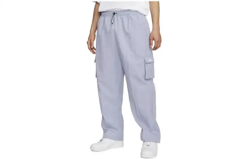 Nike Casual Pants Unisex Indigo Mist Moderate Straight Fit Pants