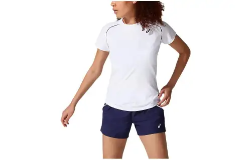 Asics Piping Tee T Shirt Women's White