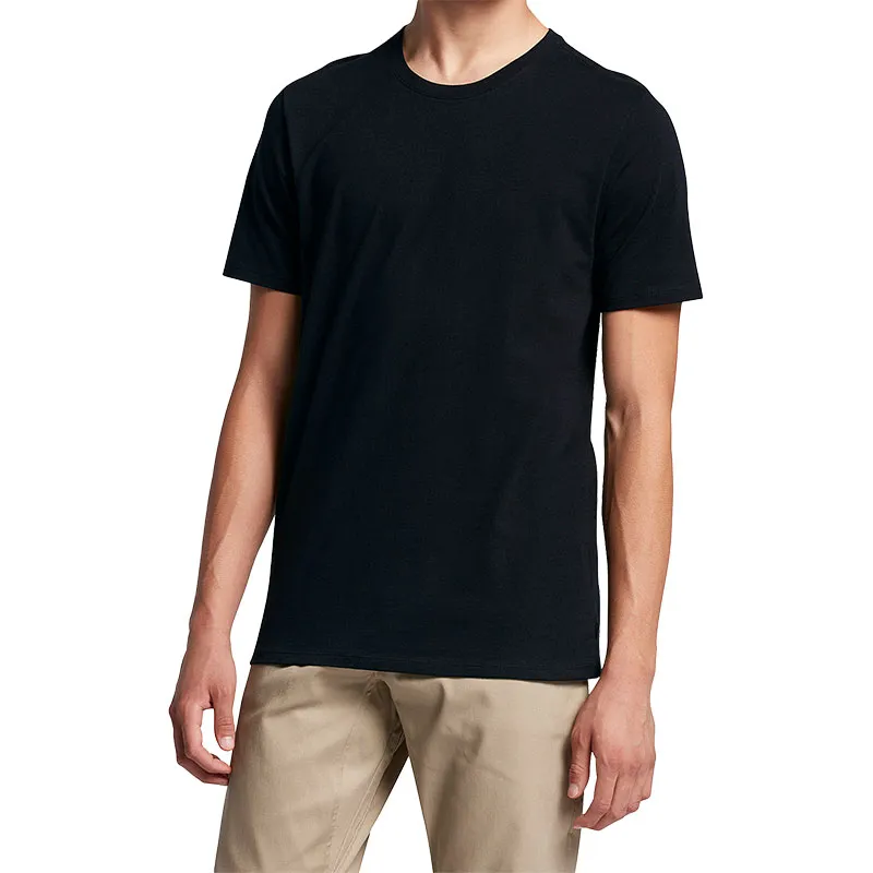 Nike T-Shirts Men's Black Crew Neck Moderate