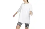 Nike T Shirts Women's White Crew Neck Moderate Straight Fit