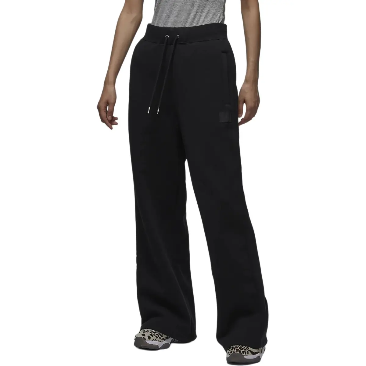 Jordan Flight Fleece Loose Fit Fleece Lined Soft And Comfortable Knitted Sweatpants Women's Black