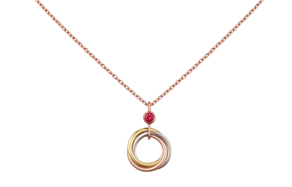 Колье Cartier Trinity (многоцветное)