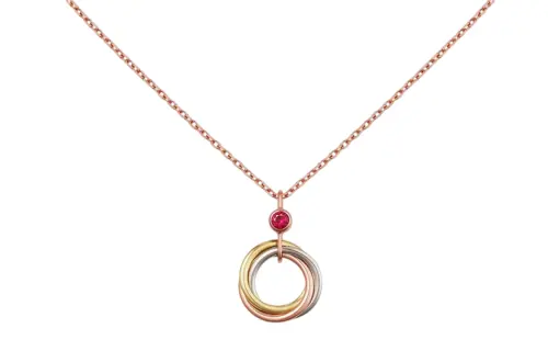 CARTIER Trinity Series Necklaces Unisex Multicolor