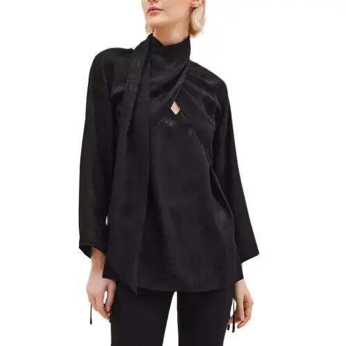 HERMES Shirts Women's Black Moderate