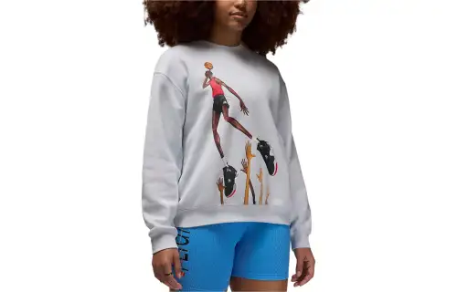 Nike Artist Series By Darien Birks Women's Fleece Crew-Neck Sweatshirt