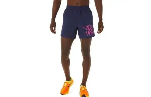 ASICS Dry 6 Casual Shorts Men's Blue Moderate