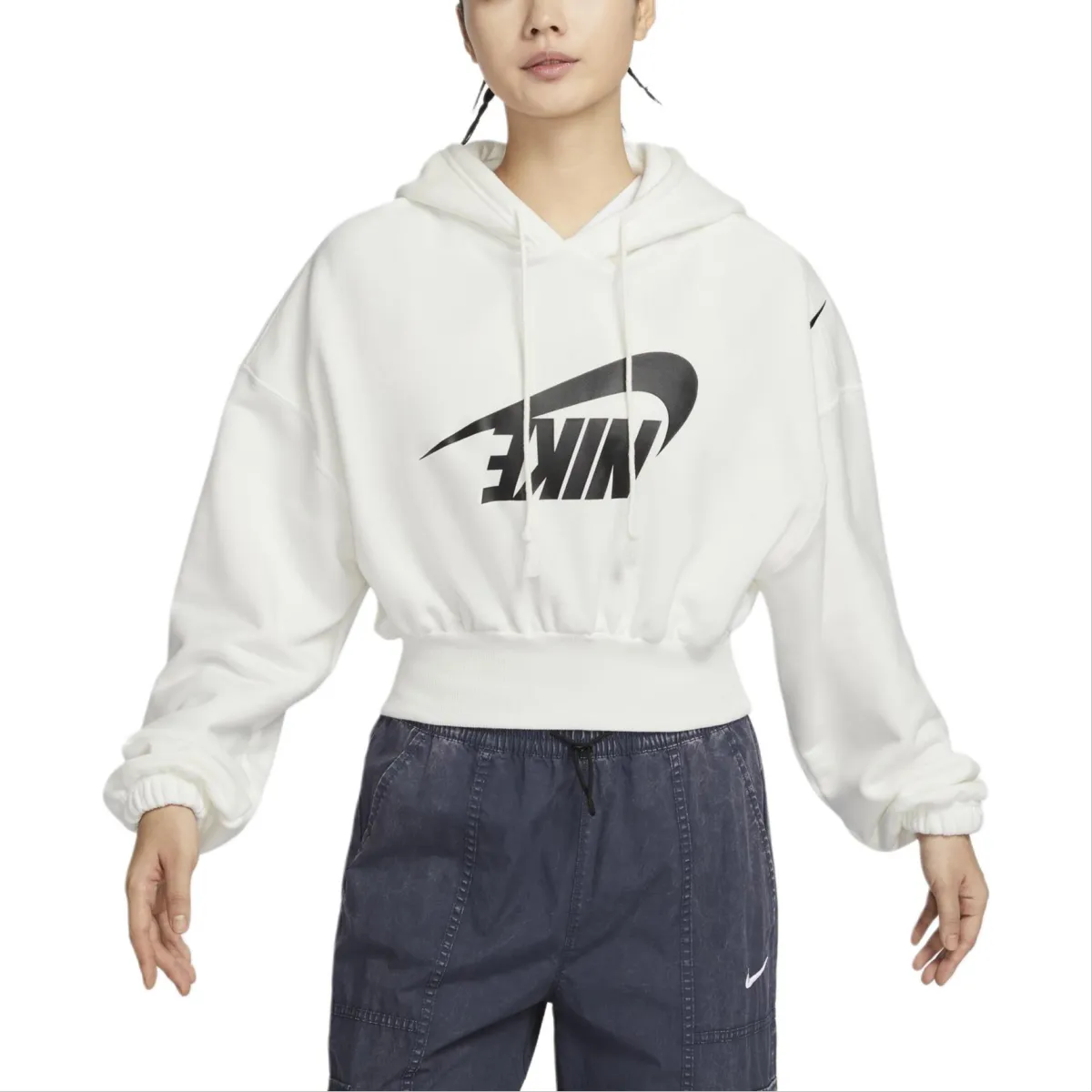 Nike Sportswear Women's Oversized Cropped French Terry Pullover Hoodie