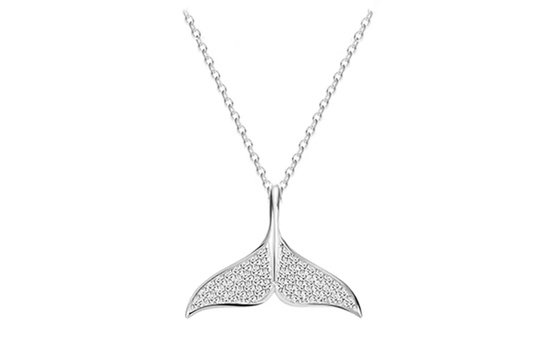 FANCI 925 Sterling Silver Synthetic Cubic Zirconia Necklaces Women's