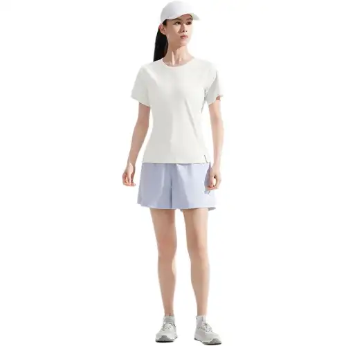 THE NORTH FACE SUN SMOOTH Quick Dry T Shirts Women's QLI/Dune White