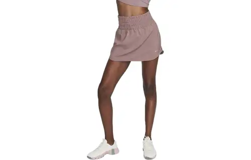 Nike Dri FIT Ultra High Waisted Skort Casual Short Skirts Women's Smokey Mauve