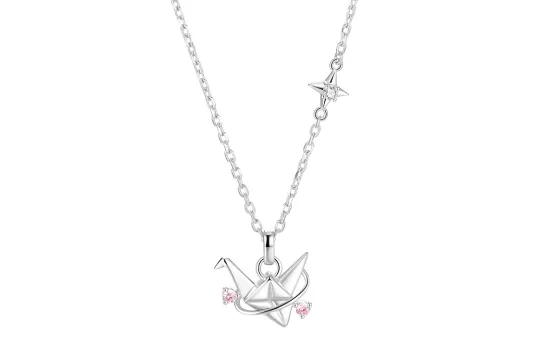 Clect 925 Sterling Silver Synthetic Cubic Zirconia Necklaces Women's