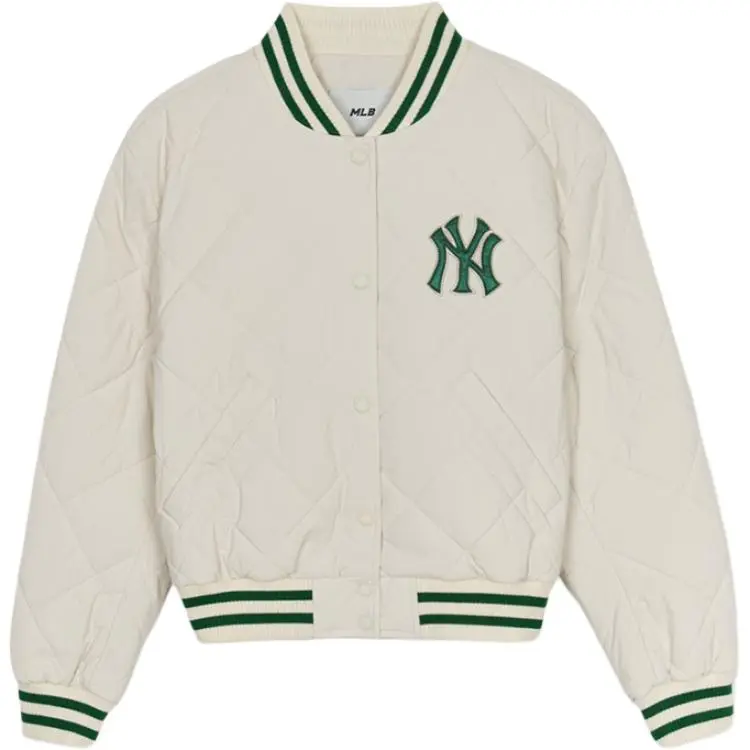MLB Varsity New York Yankees Jacket Women's Dark Cream