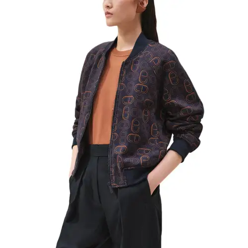 HERMES Jackets & Coats Women's Dark Blue