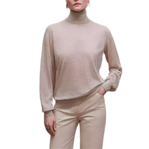 HERMES Cashmere Sweater Women's Beige