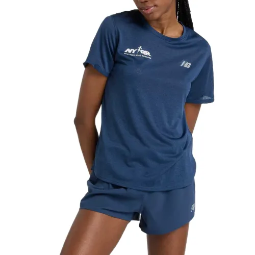 New Balance Run For Life Regular T Shirt Women's Blue