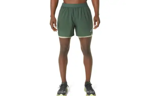 ASICS ROAD Casual Shorts Men's Green Moderate