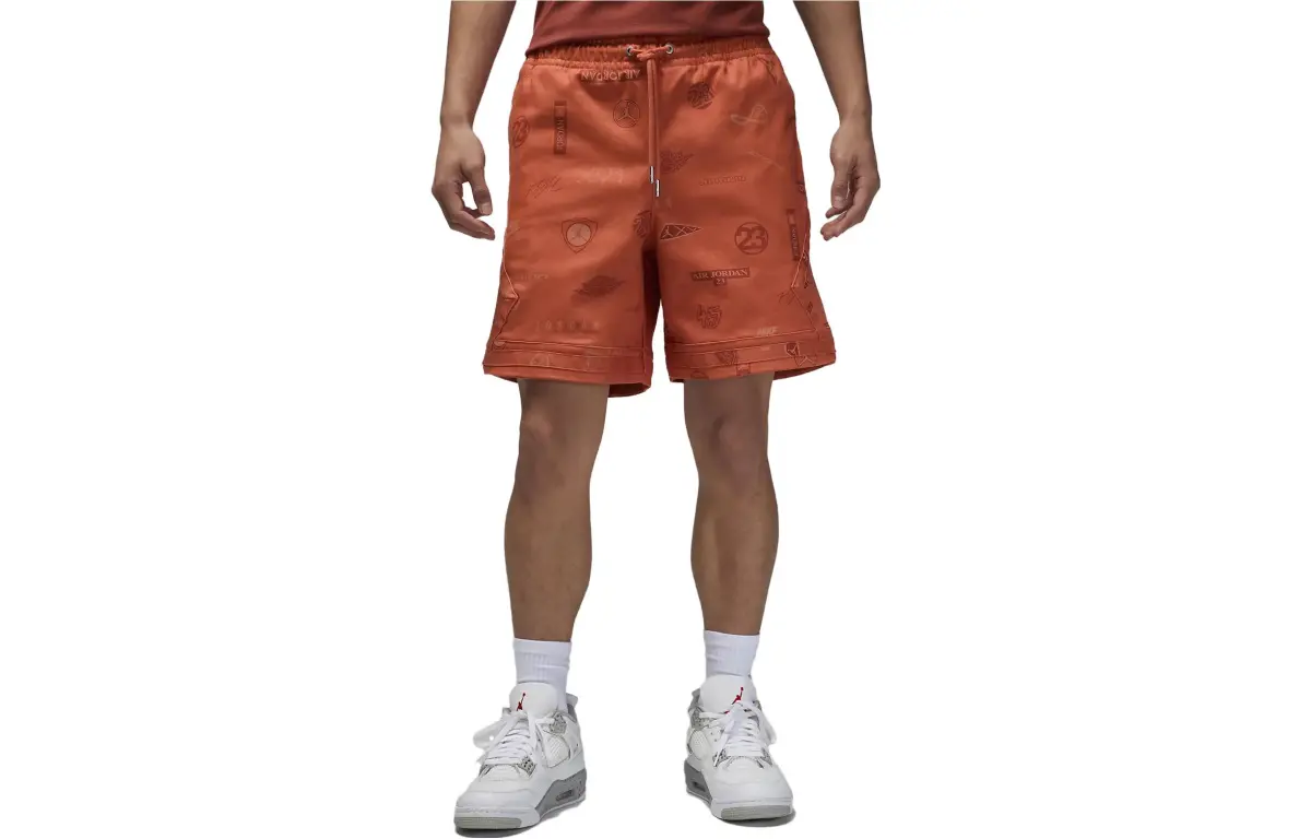 Nike Casual Shorts Men's Orange Moderate