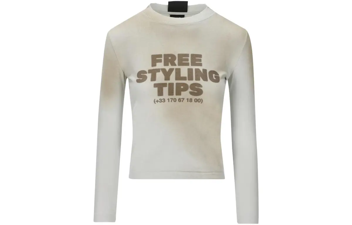 Balenciaga Sweatshirt Women's Gray White