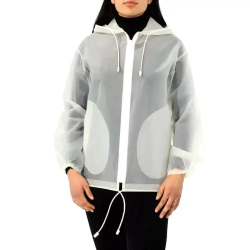 Burberry Jackets Women's White Hooded Moderate Other
