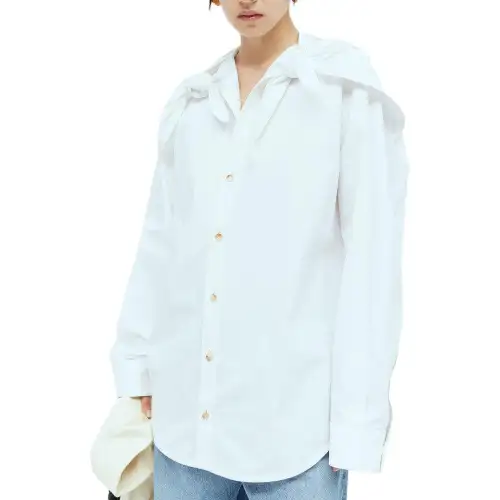 Bottega Veneta Knot Detailed Compact Shirt