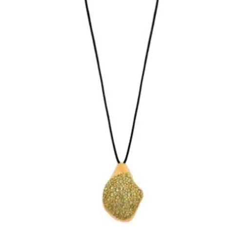 LOEWE Foam Drip Sterling Silver Necklaces Women's Yellow