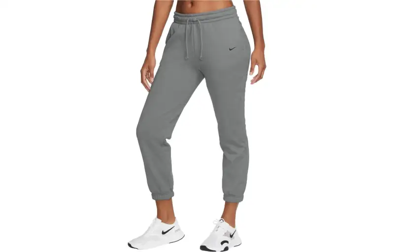 Nike Knitted Sweatpants Women's Gray Moderate Cuffed Pants