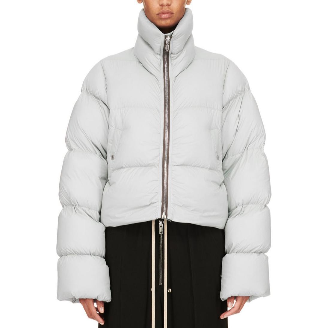 Женский пуховик RICK OWENS/RO FW24 (голубой)
