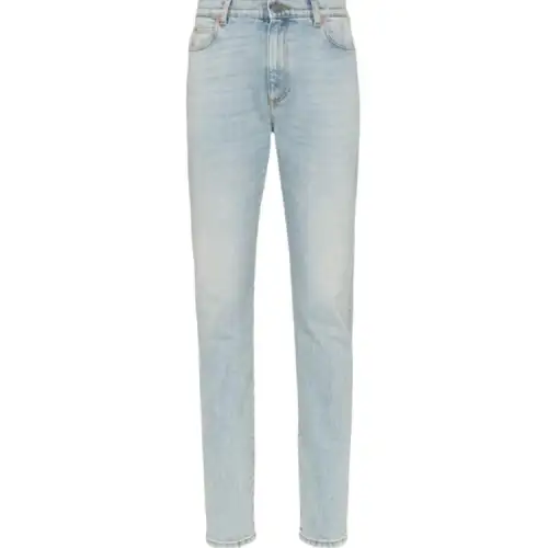 GUCCI Jeans Women's Light Blue Moderate Slim Fit Pants