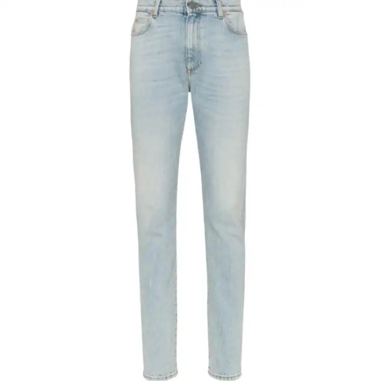 GUCCI Jeans Women's Light Blue Moderate Slim Fit Pants