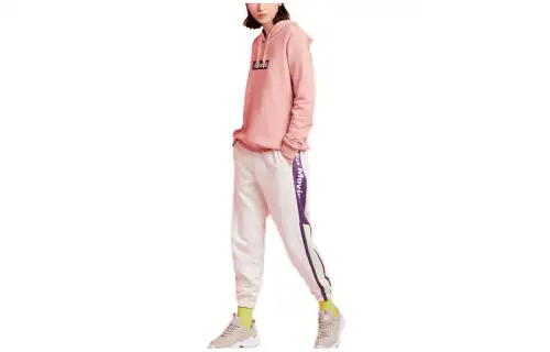 ANTA Life Collection Sweatshirts Women's Lotus Root Powders Red Hooded Thickened Regular