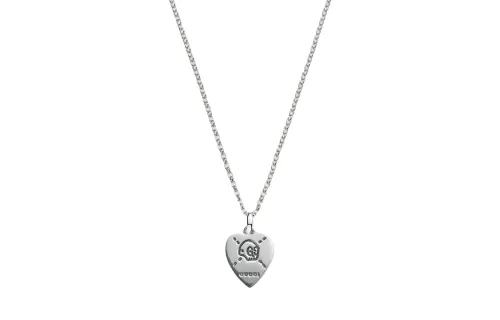 GUCCI Ghost 925 Sterling Silver Necklaces Unisex Silver