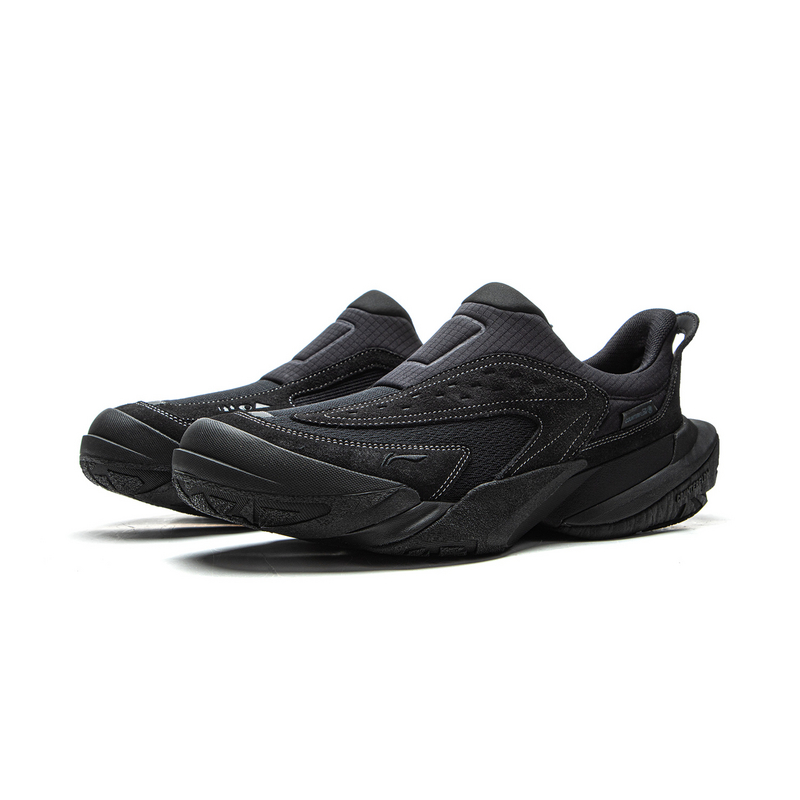 Li Ning Outdoor CF Tracing Cushioning Rebound Low top Outdoor Shoes Unisex Black